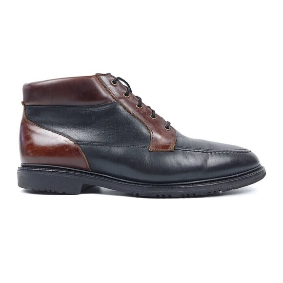 Allen Edmonds Old Money Cascade Two Tone Leather Boots Dress Shoe 11 Black Brown main image 8